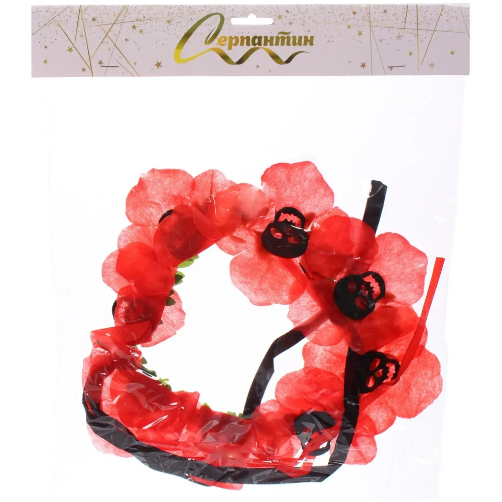 Ободок для волос карнавальный «Helloween - Цветы», микс
