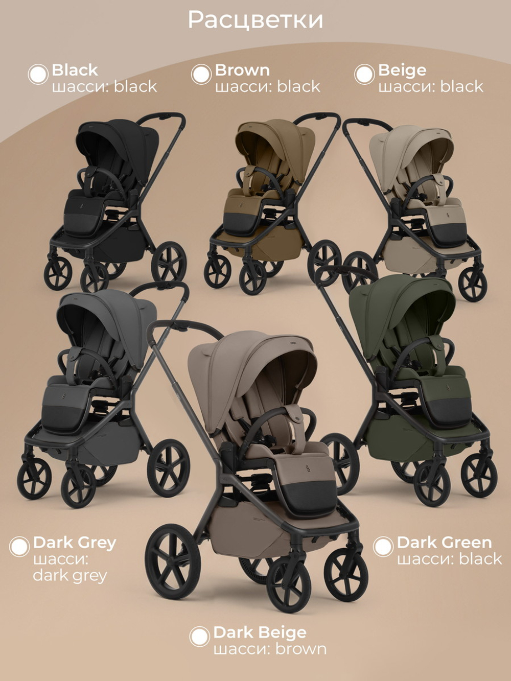 Коляска 4 в 1 Sweet Baby SBL Orso + автокресло Elegante Plus с базой i-Size ISOFIX DK780 Black