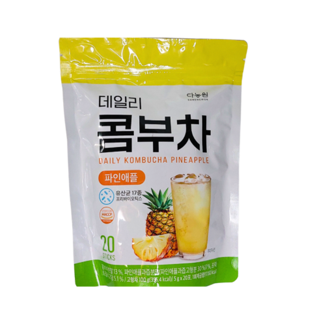 Комбуча корейская набор 20 шт Ананас Danongwon Daily Kombucha Pineapple, Корея