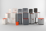 Контейнер для мусора с двумя баками Totem Compact 40 л белый, Joseph Joseph
