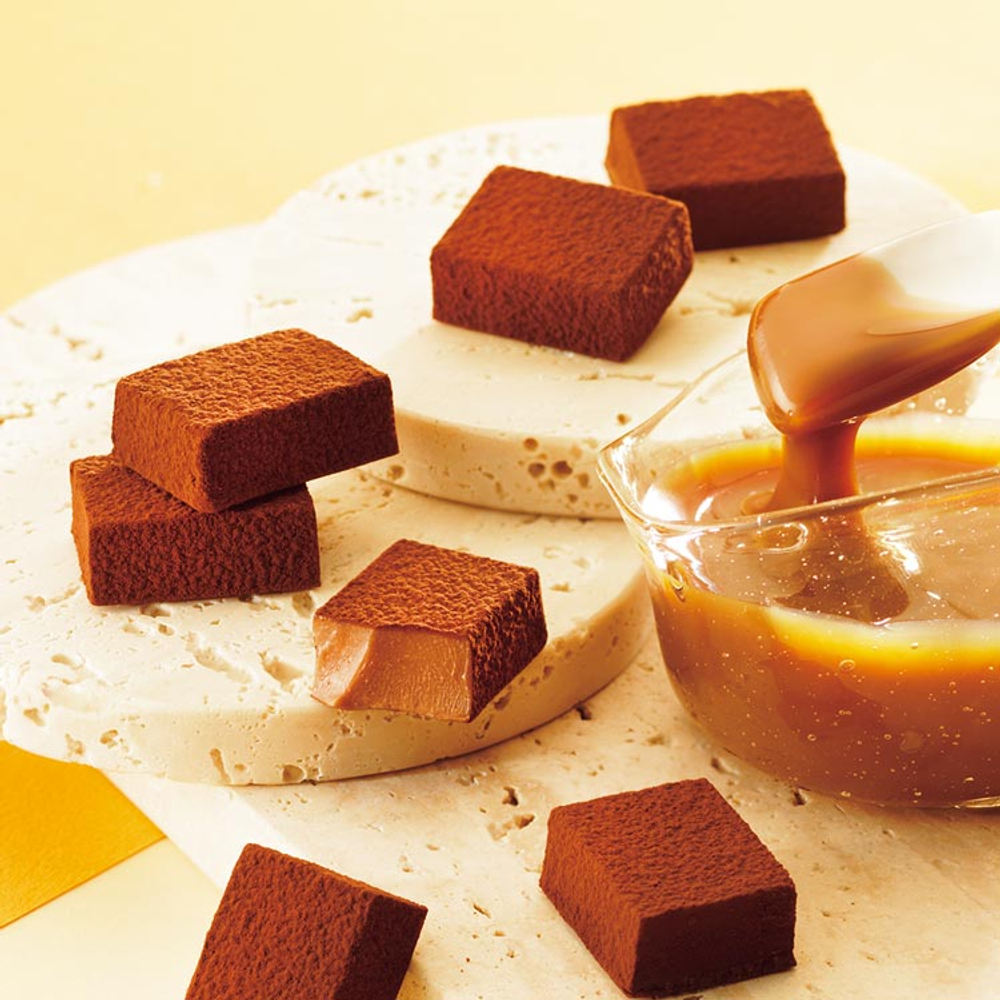 Живой шоколад ROYCE' Quality Nama Chocolate Caramel Milk Liquor Free (молочный шоколад с карамелью)