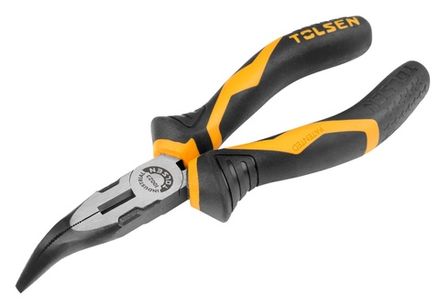Цена на TOLSEN (TT10023) Пассатижи тонконосые "GRIPro", 160 мм, загнутые
