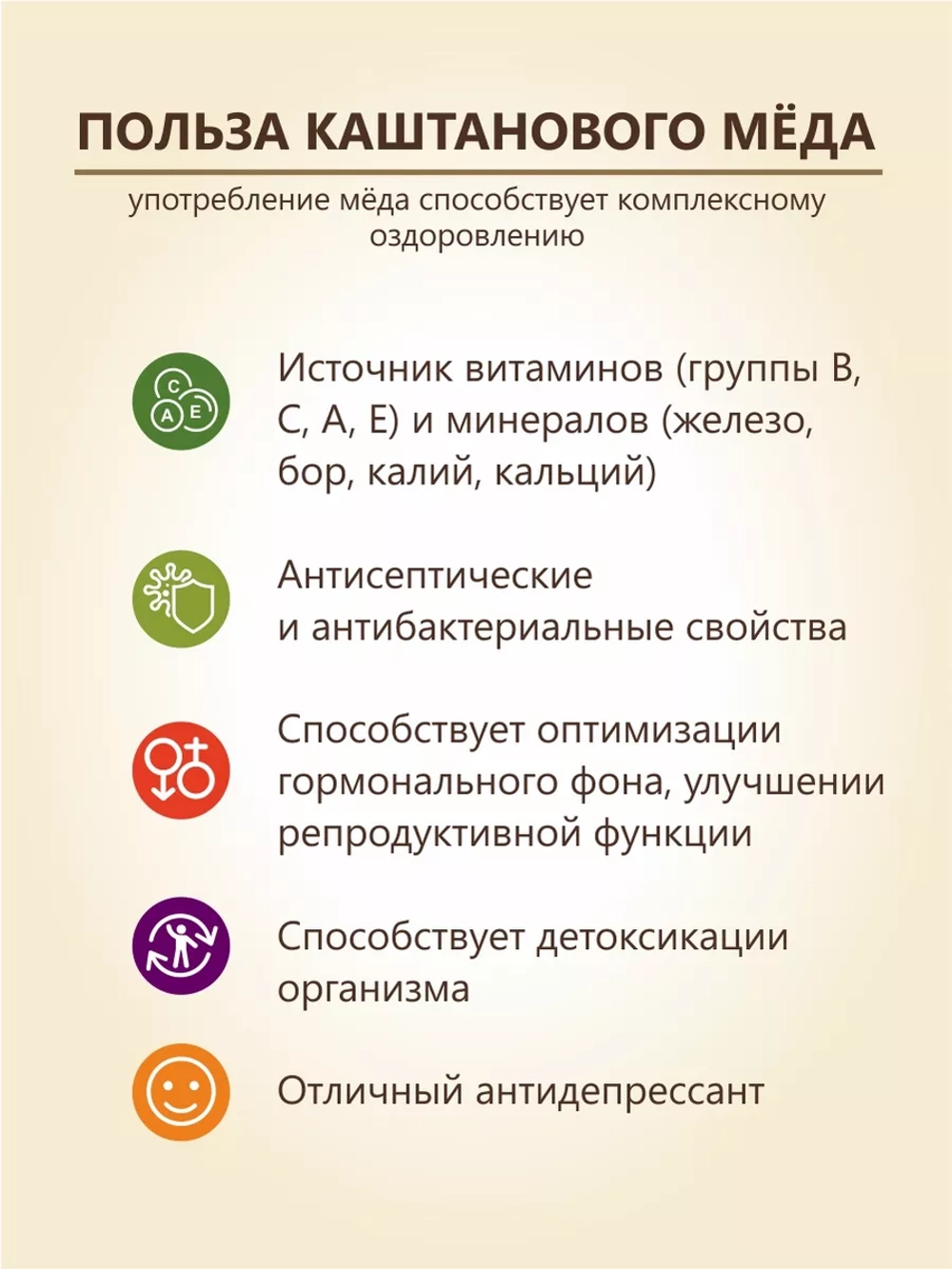 Мёд каштановый натуральный Берестов 500 г стеклянная банка