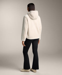 Oysho Двусторонняя утепленная куртка FELLEX® AEROGEL из искусственного меха, каменный