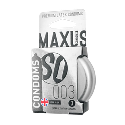 Презервативы Maxus супер тонкие, 0.03 в металлическом кейсе