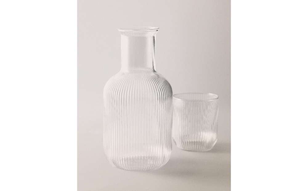 Zara Home кувшин из боросиликатного стекла, цвет прозрачный, 19 см