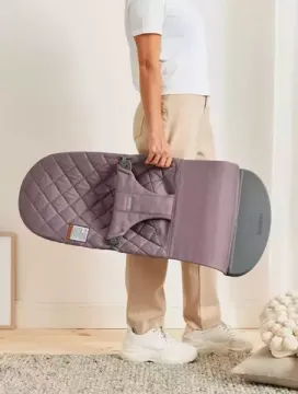Кресло-шезлонг BabyBjorn Bliss Dark Purple, хлопок
