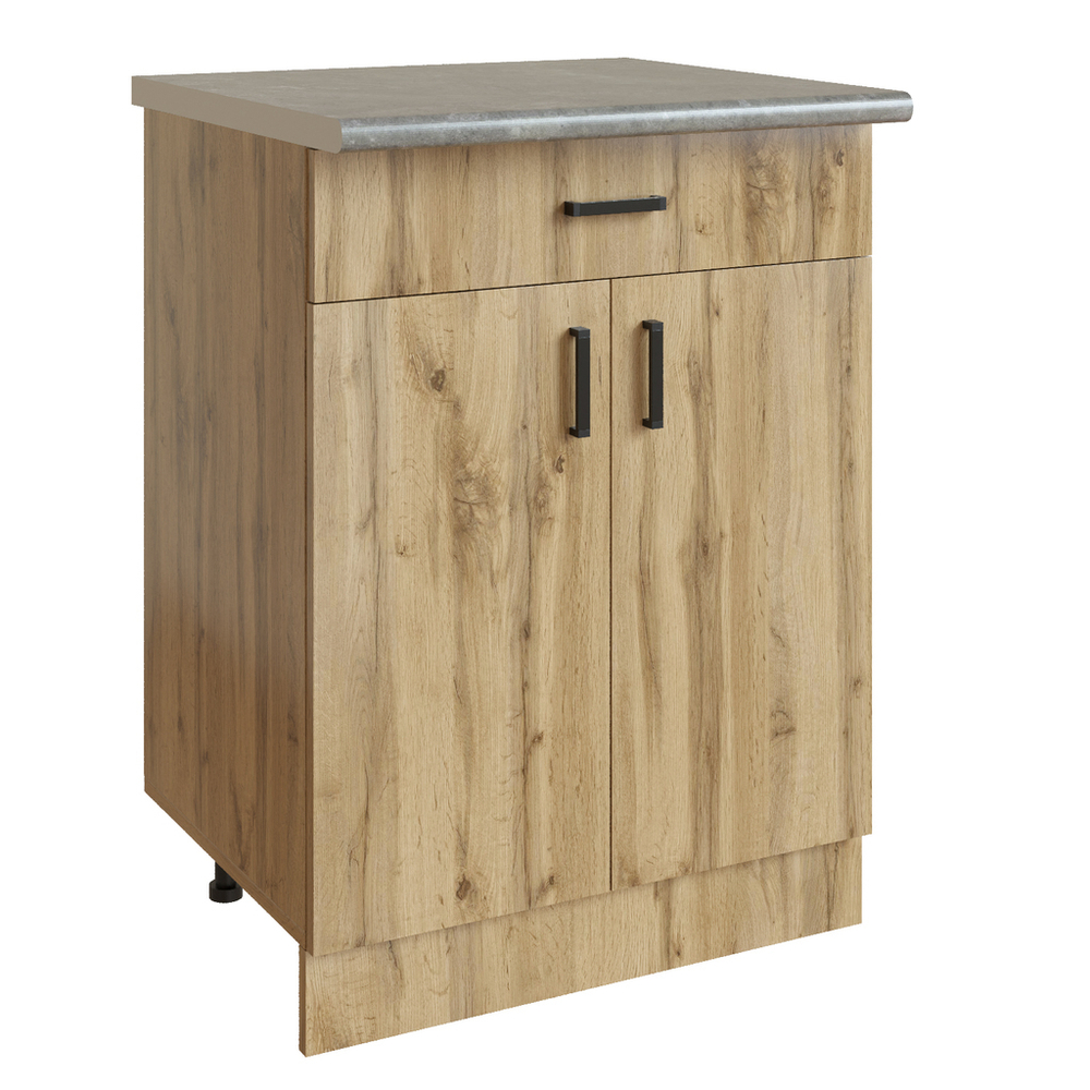 Стол разделочный 60 вотан (1 ящик) столешница бетон