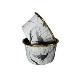 Капсула усиленная Белый мрамор/золото 1 шт.