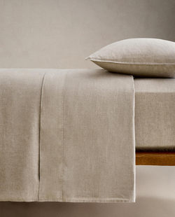 Пододеяльник Zara Home, лён 100%, однотонный, 7180/088