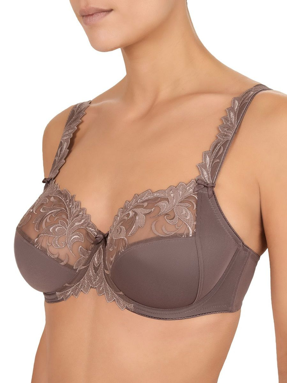 Бюстгальтер с мягкой чашкой из мягкой матовой микрофибры (Размер: 95B) (Цвет: белый)