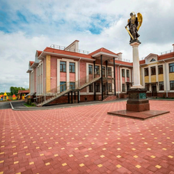 Тротуарная плитка КВАДРАТ 300х300 мм - Гранит Красный