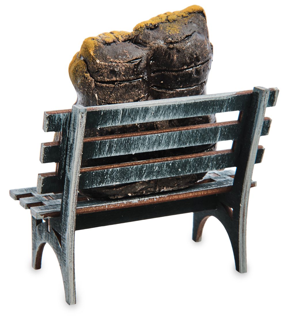 КоКо Шамель KK-707 Фигурка «Тигры парочка на скамейке» шамот