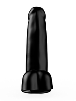 Фаллоимитатор чёрного цвета на присоске - 16,5 см. (Цвет: черный)