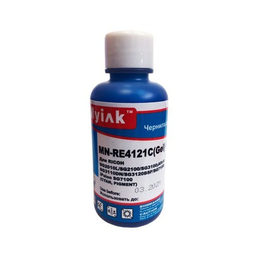 Чернила MyInk RE4121C гелевые для RICOH SG3100/3110/7100 (100мл) cyan