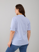 Блузка БЛ-122/белый-цепочкацветы-п