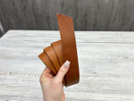 Коричневая заготовка для ремня растительного дубления