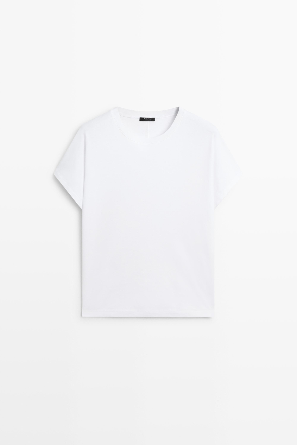 Massimo Dutti Хлопковая футболка, белый