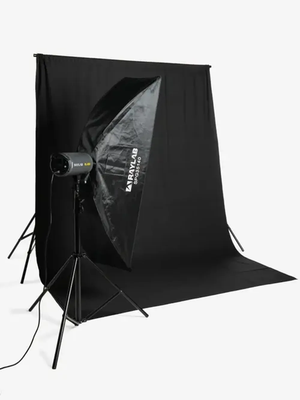 Фон тканевый Raylab RL-BP01 2х3 B черный полиэстер