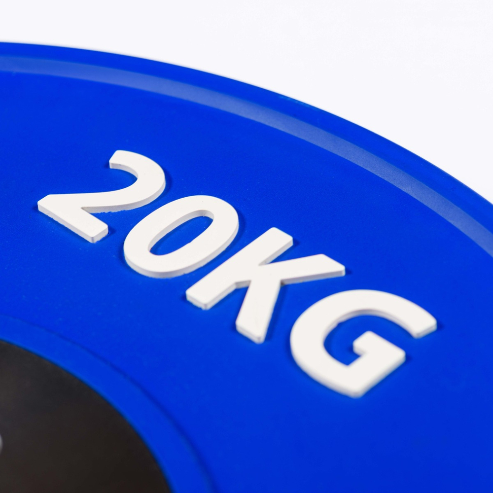 Диск профессиональный обрезиненный цветной D51 мм PROFI-FIT 20 кг