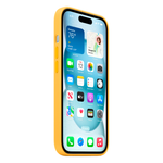 Силиконовый чехол с поддержкой MagSafe Apple Silicone Case для iPhone 15, Sunshine (Лучезарный желтый)