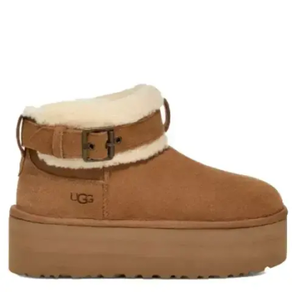 Ugg Ultra Mini Belted Roller Platform - Chestnut