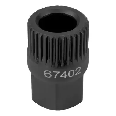 Головка для обгонной муфты генератора (33зуба, Ø19 мм, L - 30мм, под ключ 17мм) FORCEKRAFT FK-67402