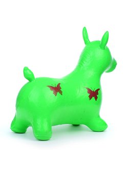 Прыгун Ослик с бабочками (зеленый цвет)