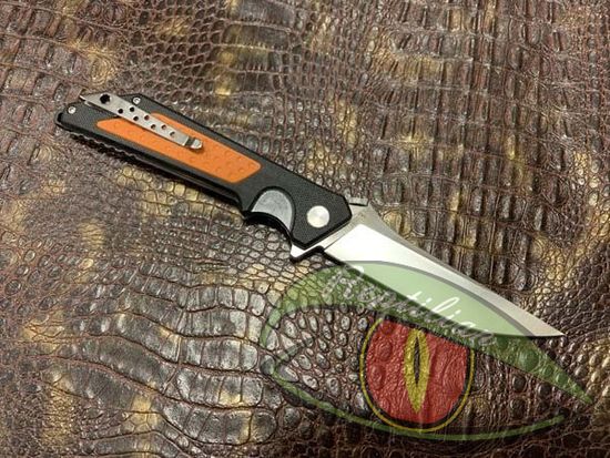 Складной нож Reptilian ВИСТ-02 c клинком из стали D2, рукоять G10