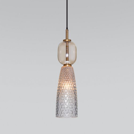 Подвесной светильник Eurosvet Glossy 50211/1 янтарный