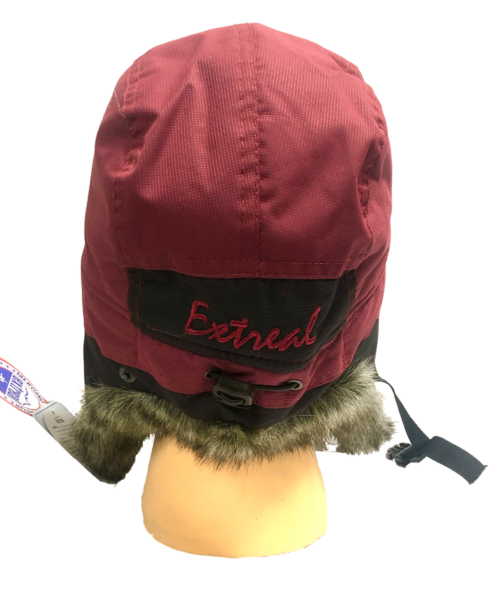 Шапка-ушанка Extreal Тикси Комбо мех барсук/мембрана Breat 3k XL Бордо