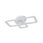 Потолочный светодиодный светильник 85Вт, 6160лм, 3000-6000K, Ra>80, плавная регулировка мощности, изменение цветовой температуры, пульт, металл/акрил, белый