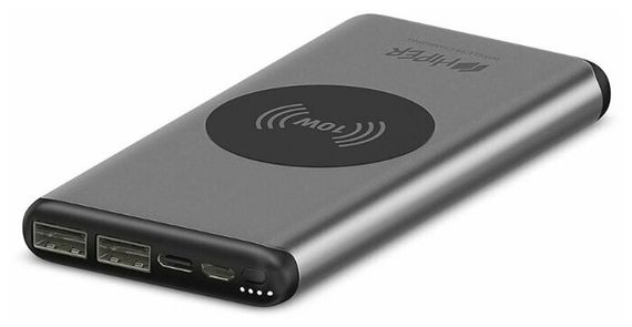 Qi Power Bank Hiper 10000 mAh Nano X Space Gray