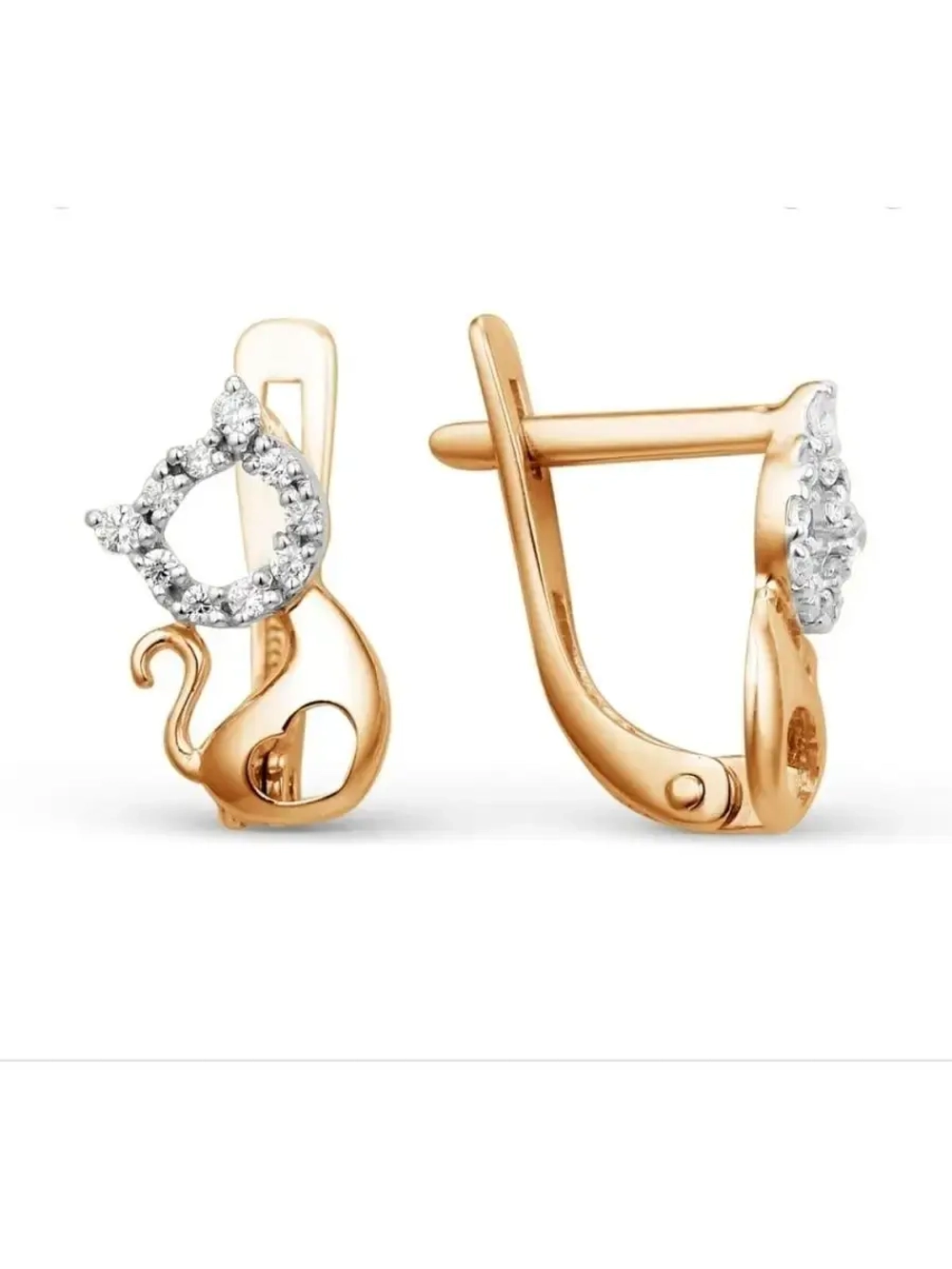 Золотые детские серьги