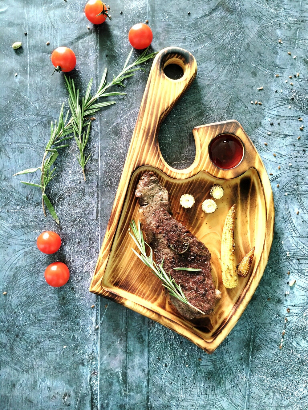 Доска деревянная для подачи сервировочная