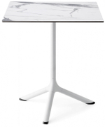 Стол ламинированный обеденный Scab Design Tripe, белый, белый мрамор Каррара