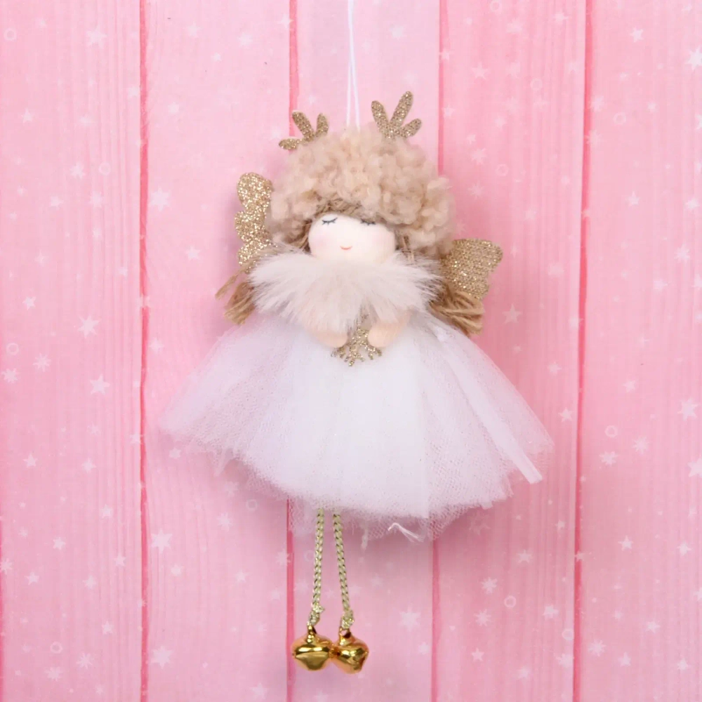 Подвеска «Маленькая леди» 15 см, шампань