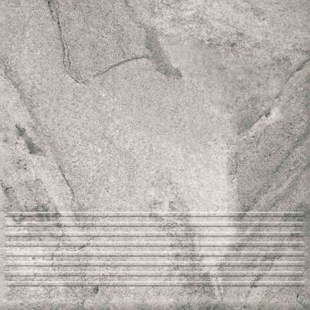 Ceramika Paradyz - Mattone Pietra Grafit - Ступень с насечками рядовая 300x300