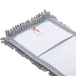 Швабра КОМПЛЕКТ черенок 75-130 см + флаундер 40 см + МОП микрофибра СИНЕЛЬ (ТИП К), PERKLIN (ПЕРКЛИН), 700981