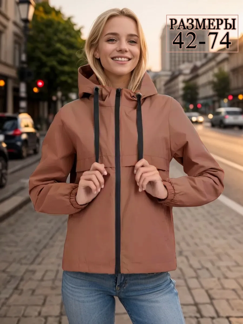 Ветровка весенняя больших размеров