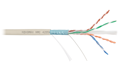 Кабель витая пара F/UTP 6а кат. 4 пары NikoMax NMC 4255L-IY
