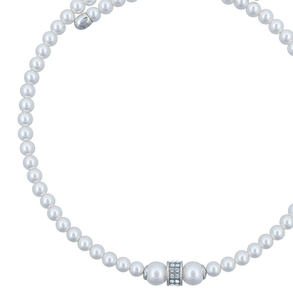 Колье Fiore Luna Cylinder Crystal B2409PE-N02.1 BW/S