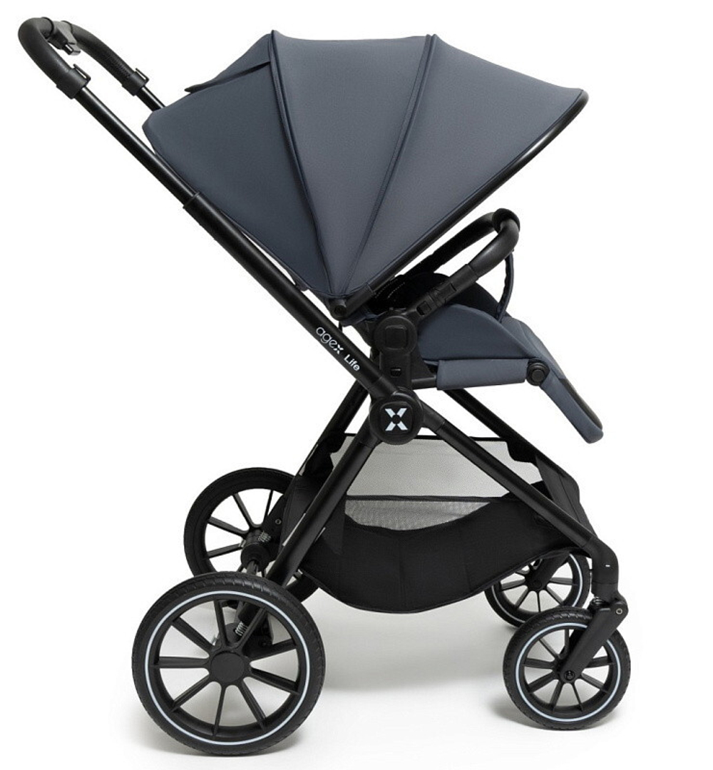 Коляска Agex Life 3 в 1 с автокреслом Simple Grey ALG511 Grey (Серый)