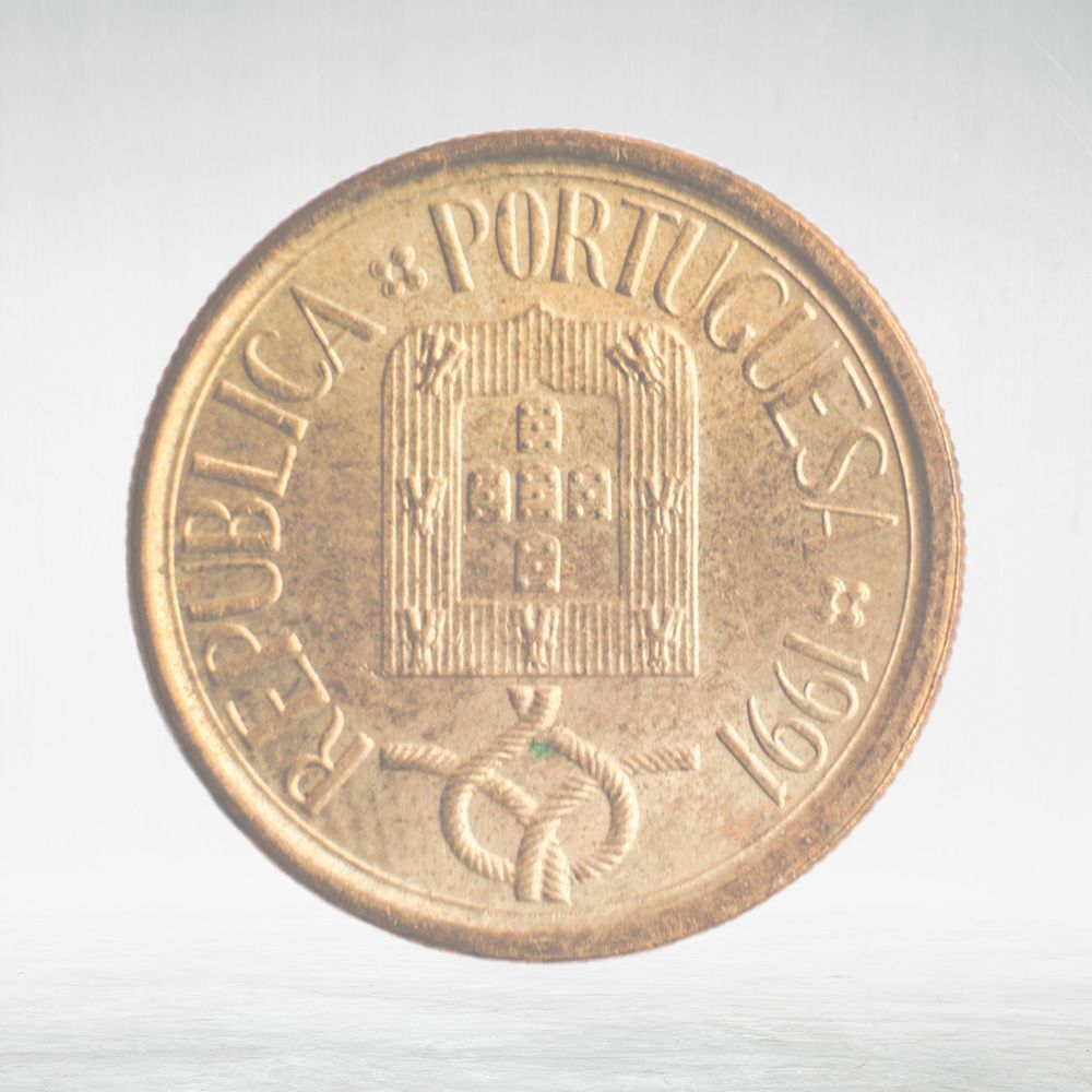 Portugal, 5 Escudos, 1991, VF
