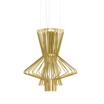Pendant design lamp  Allegretto Ritmico by Foscarini (Gold)