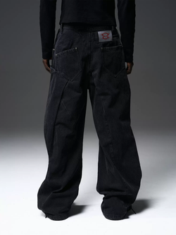 Джинсы BLIND x BLACK8 Double Waist Deconstructed Jeans