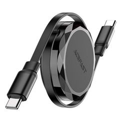 Кабель AceFast C13-03 USB-C - USB-C 60W Retractable Charging Data Cable 0.8 м (AF-C13-03-BK) Black
