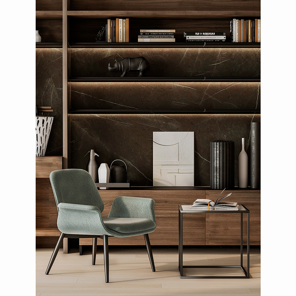 Лаунж-кресло hilde, шенилл, светло-бирюзовое