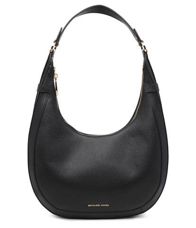 Кожаная сумка хобо lg crescent tz Michael Kors - черный(30S4G0PH9L)