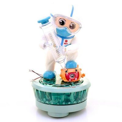 Робот на батарейках, свет/звук/пар, в коробке 1197682